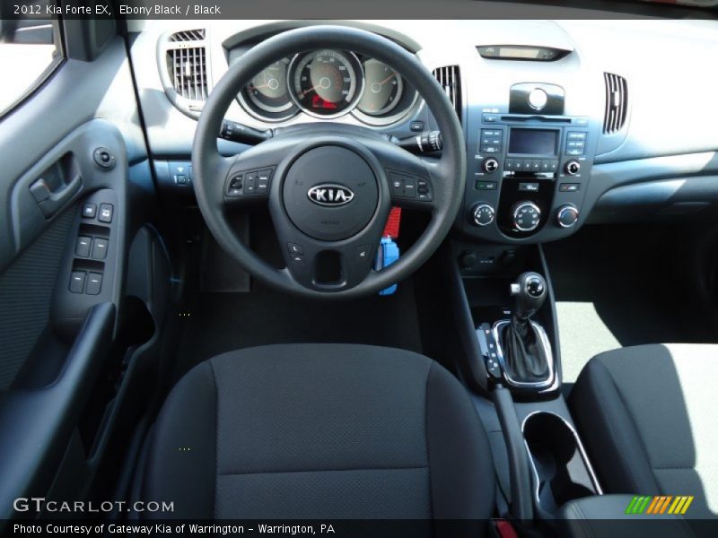 Ebony Black / Black 2012 Kia Forte EX