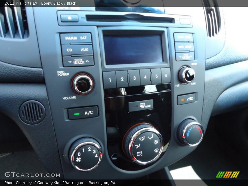 Ebony Black / Black 2012 Kia Forte EX
