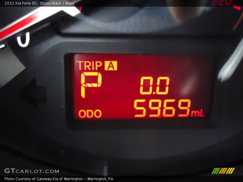 Ebony Black / Black 2012 Kia Forte EX