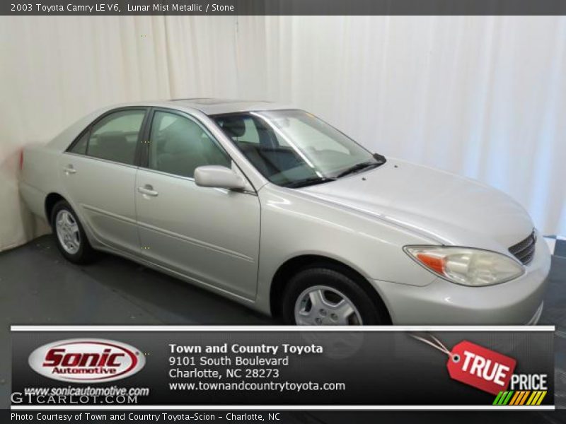 Lunar Mist Metallic / Stone 2003 Toyota Camry LE V6