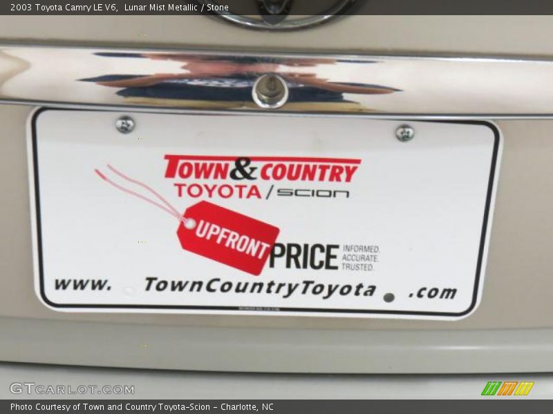 Lunar Mist Metallic / Stone 2003 Toyota Camry LE V6