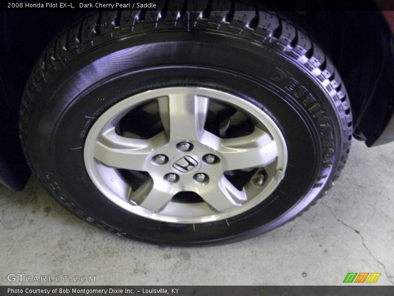 Dark Cherry Pearl / Saddle 2008 Honda Pilot EX-L