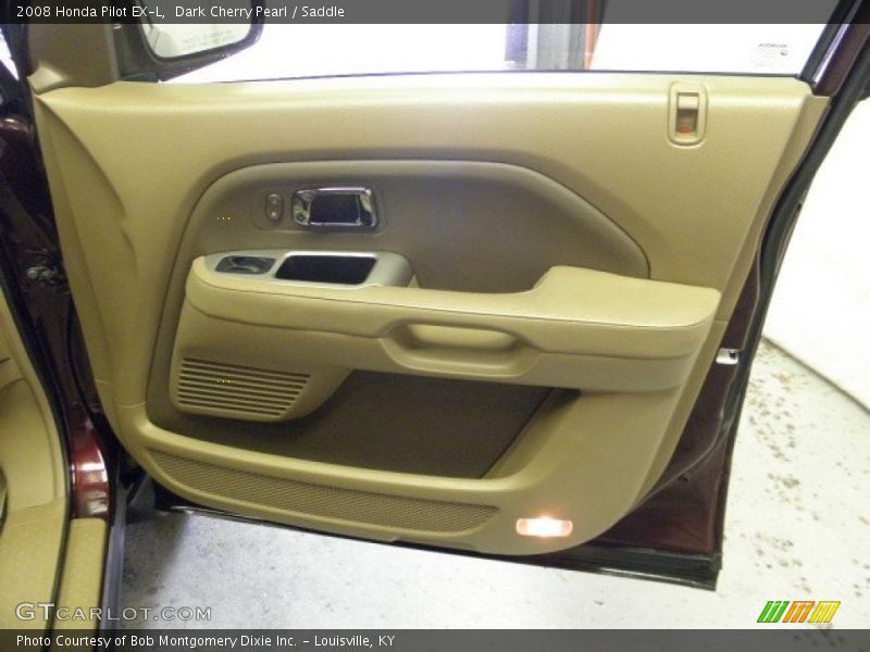Dark Cherry Pearl / Saddle 2008 Honda Pilot EX-L