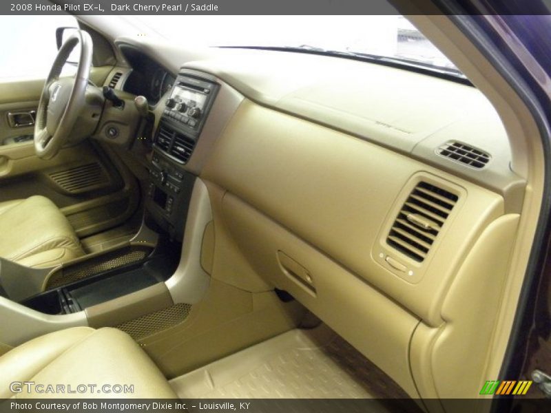 Dark Cherry Pearl / Saddle 2008 Honda Pilot EX-L