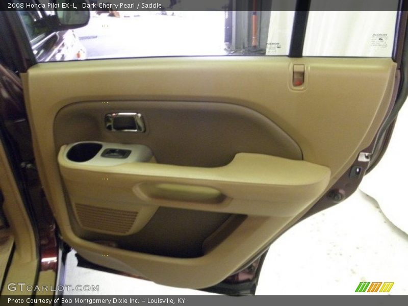 Dark Cherry Pearl / Saddle 2008 Honda Pilot EX-L