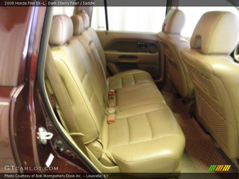 Dark Cherry Pearl / Saddle 2008 Honda Pilot EX-L