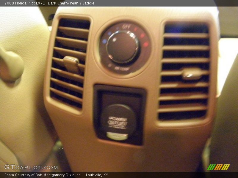 Dark Cherry Pearl / Saddle 2008 Honda Pilot EX-L