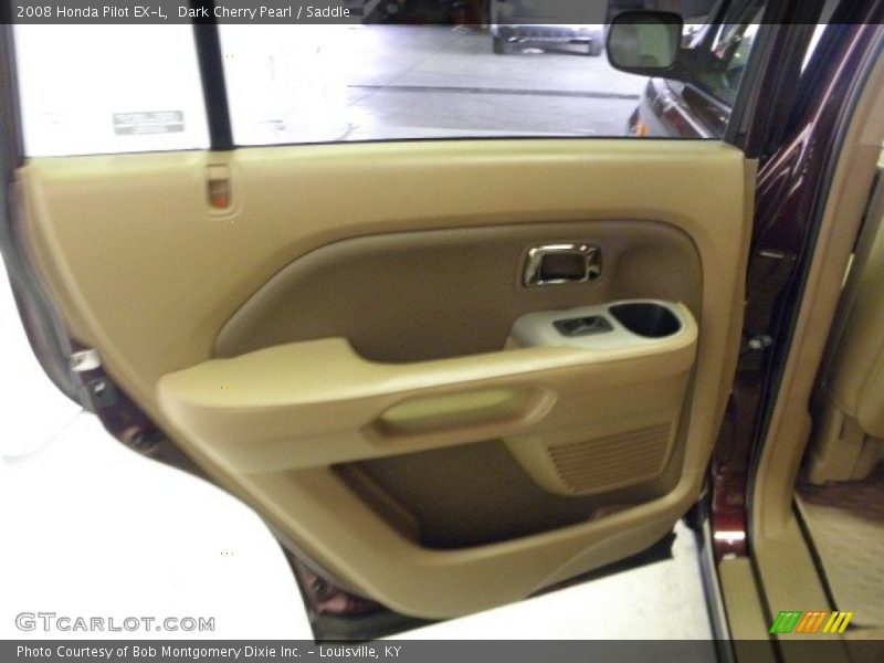 Dark Cherry Pearl / Saddle 2008 Honda Pilot EX-L