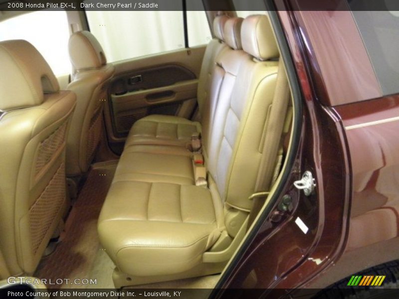 Dark Cherry Pearl / Saddle 2008 Honda Pilot EX-L