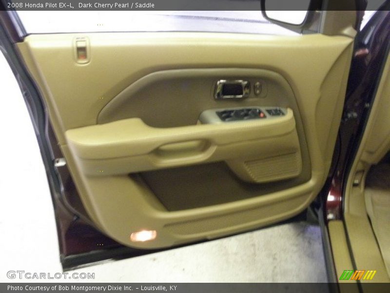 Dark Cherry Pearl / Saddle 2008 Honda Pilot EX-L