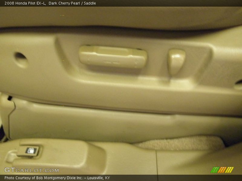 Dark Cherry Pearl / Saddle 2008 Honda Pilot EX-L