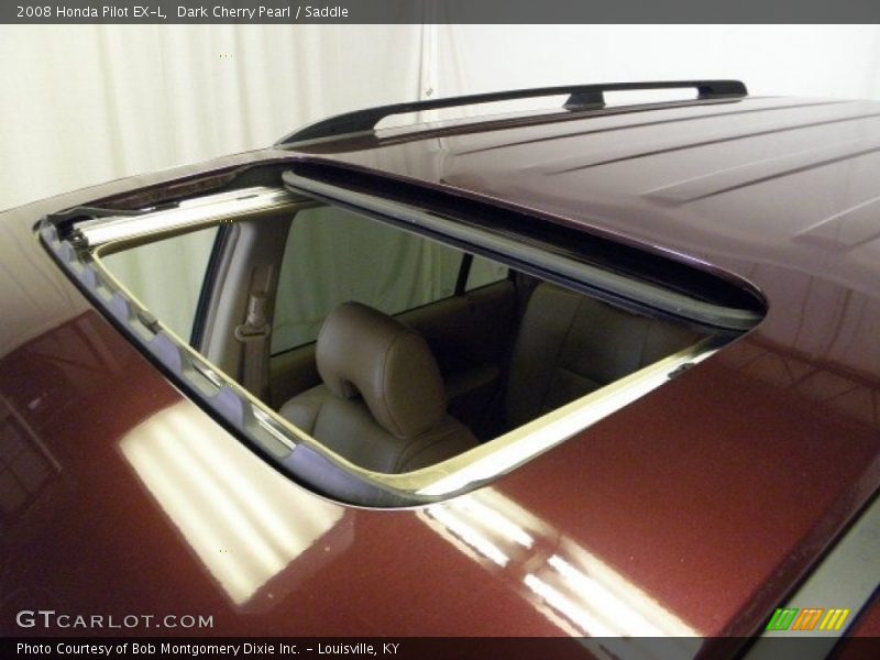 Dark Cherry Pearl / Saddle 2008 Honda Pilot EX-L