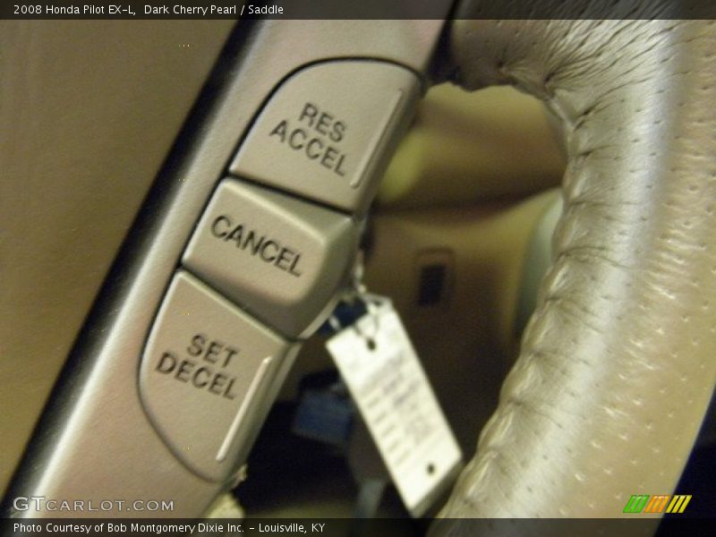 Dark Cherry Pearl / Saddle 2008 Honda Pilot EX-L