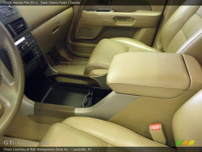Dark Cherry Pearl / Saddle 2008 Honda Pilot EX-L