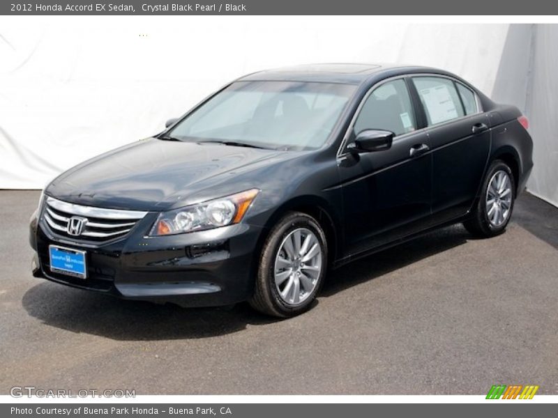 Crystal Black Pearl / Black 2012 Honda Accord EX Sedan