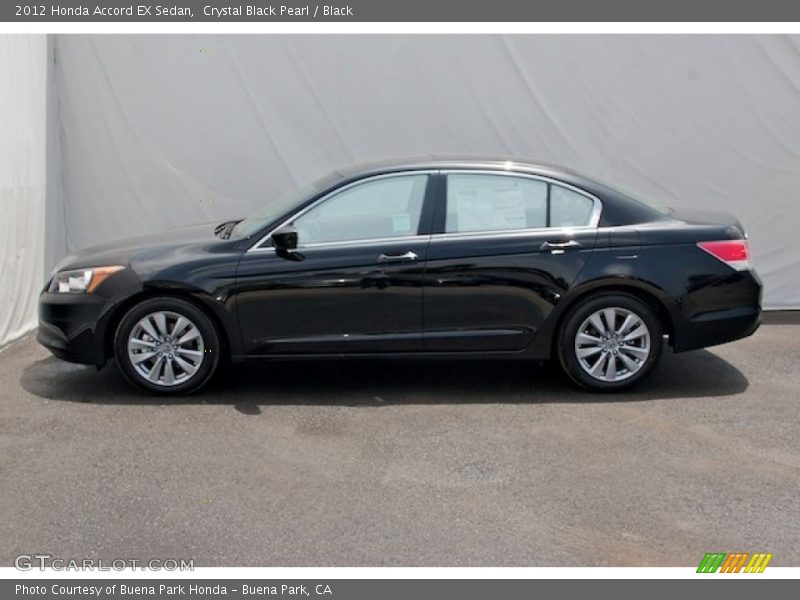 Crystal Black Pearl / Black 2012 Honda Accord EX Sedan