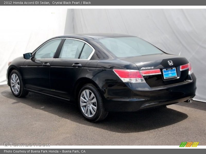 Crystal Black Pearl / Black 2012 Honda Accord EX Sedan