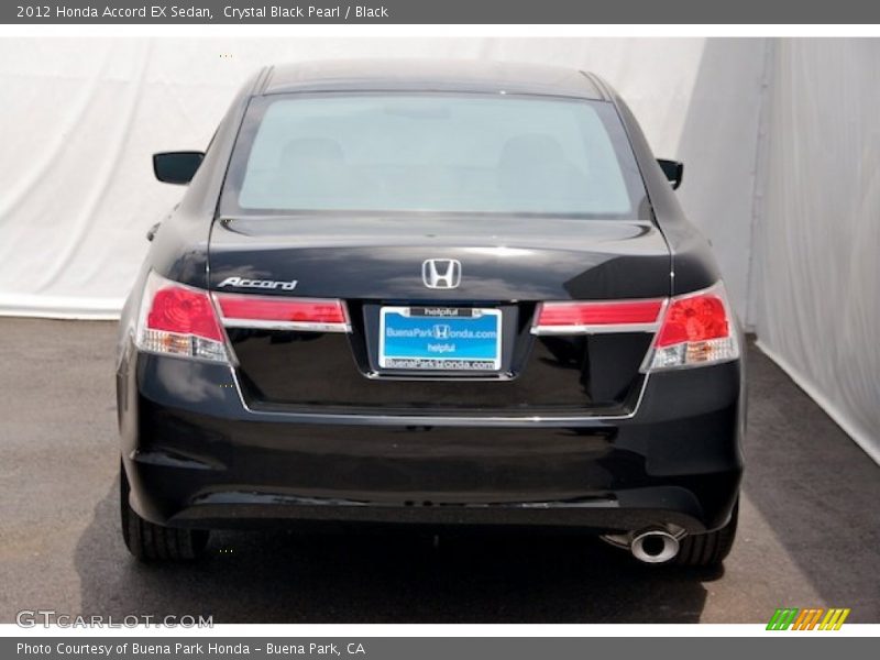 Crystal Black Pearl / Black 2012 Honda Accord EX Sedan