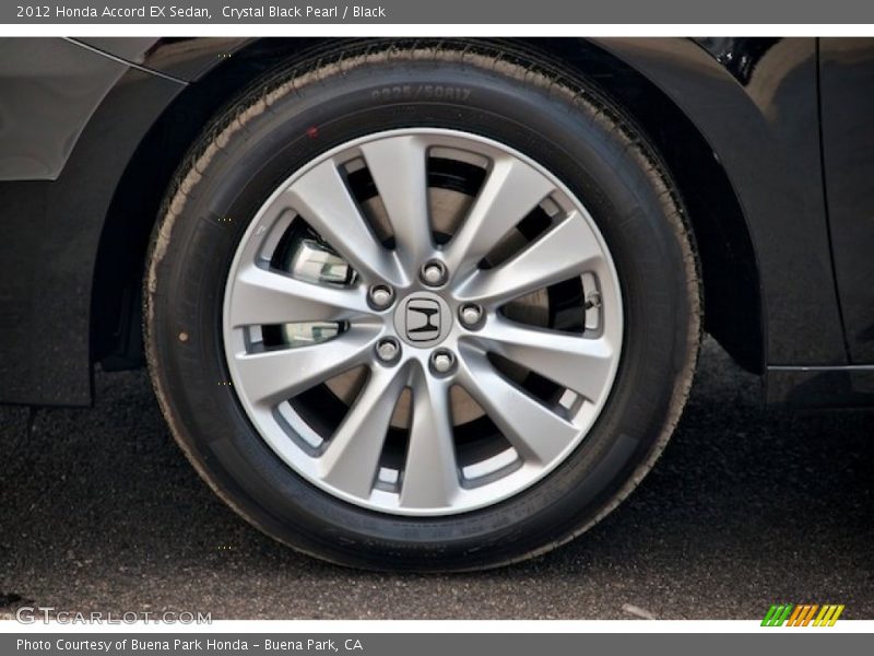 Crystal Black Pearl / Black 2012 Honda Accord EX Sedan