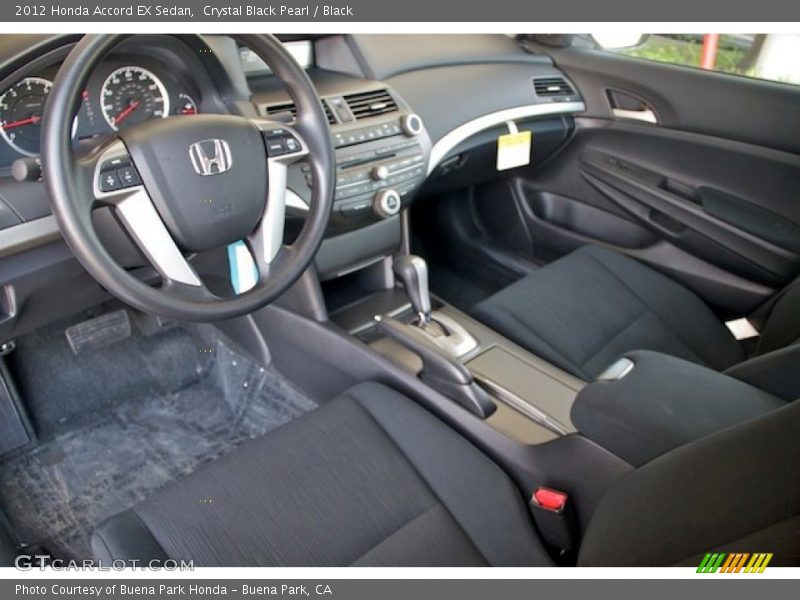 Crystal Black Pearl / Black 2012 Honda Accord EX Sedan