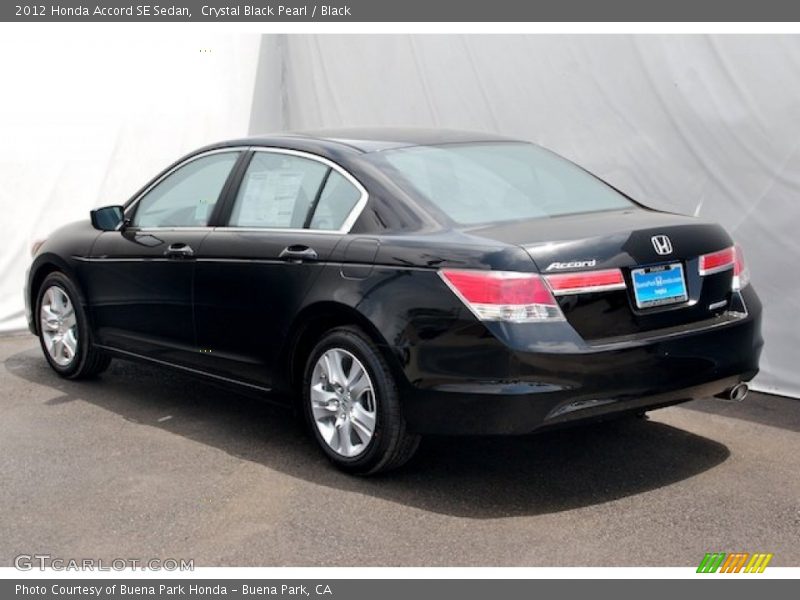 Crystal Black Pearl / Black 2012 Honda Accord SE Sedan