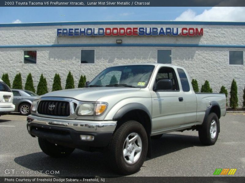 Lunar Mist Silver Metallic / Charcoal 2003 Toyota Tacoma V6 PreRunner Xtracab