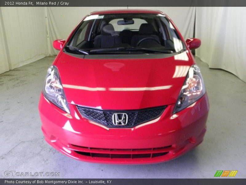 Milano Red / Gray 2012 Honda Fit