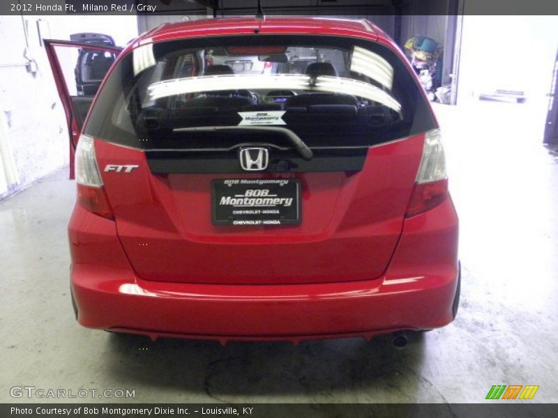 Milano Red / Gray 2012 Honda Fit