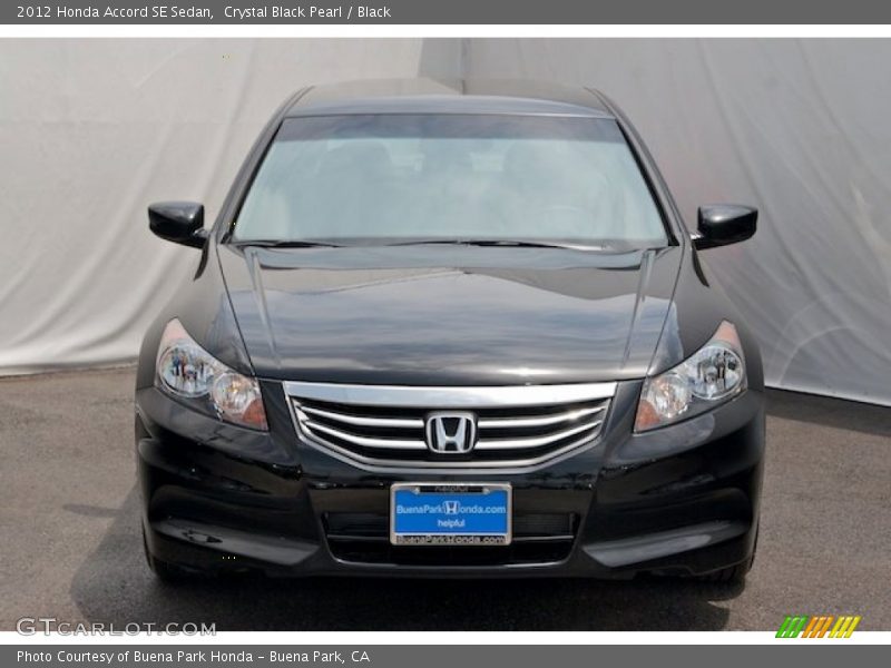 Crystal Black Pearl / Black 2012 Honda Accord SE Sedan