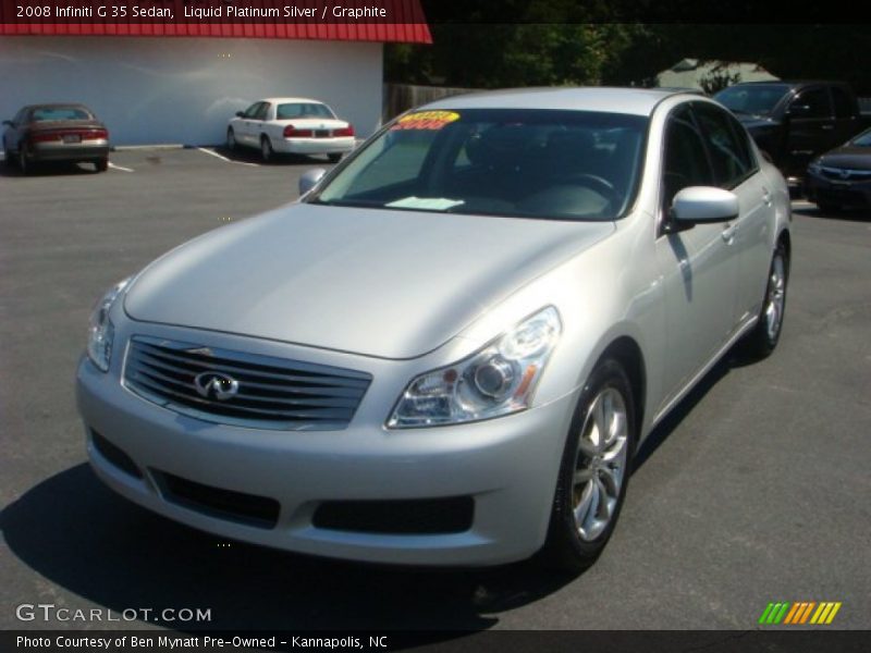 Liquid Platinum Silver / Graphite 2008 Infiniti G 35 Sedan