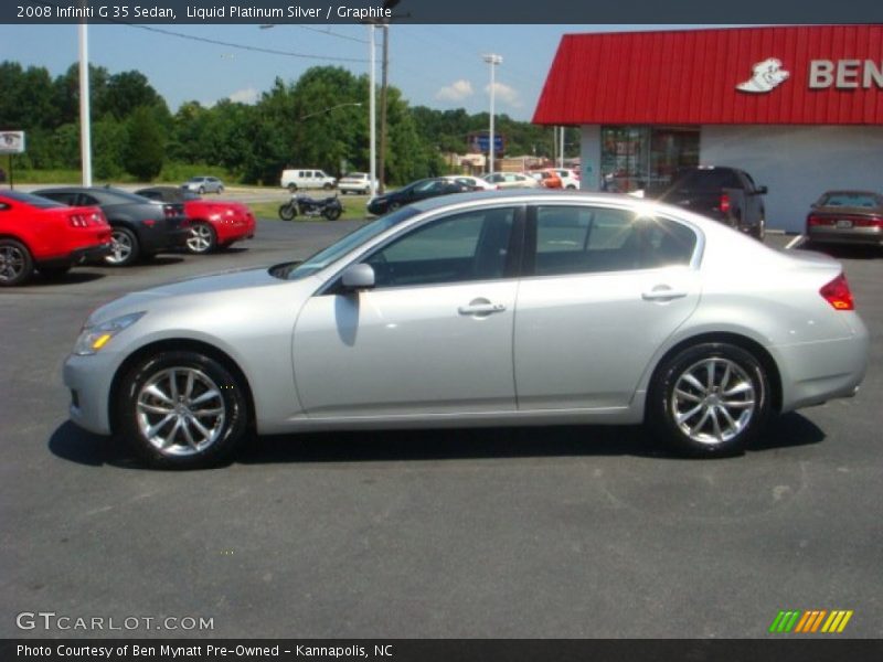 Liquid Platinum Silver / Graphite 2008 Infiniti G 35 Sedan