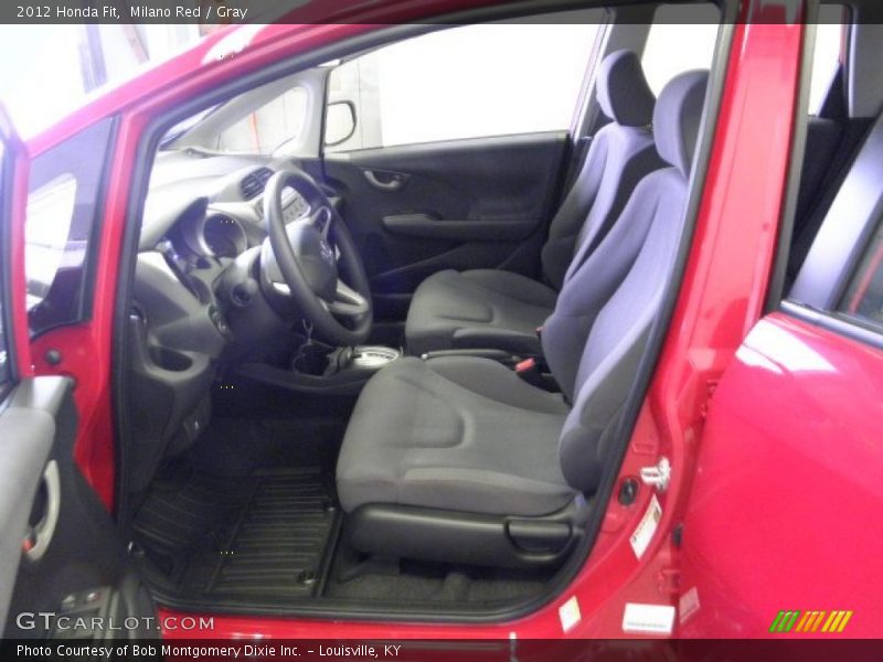 Milano Red / Gray 2012 Honda Fit