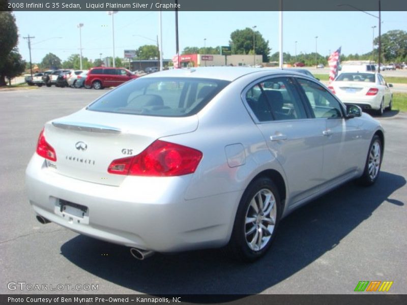 Liquid Platinum Silver / Graphite 2008 Infiniti G 35 Sedan