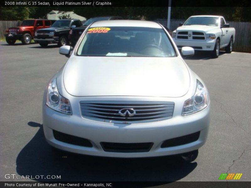 Liquid Platinum Silver / Graphite 2008 Infiniti G 35 Sedan