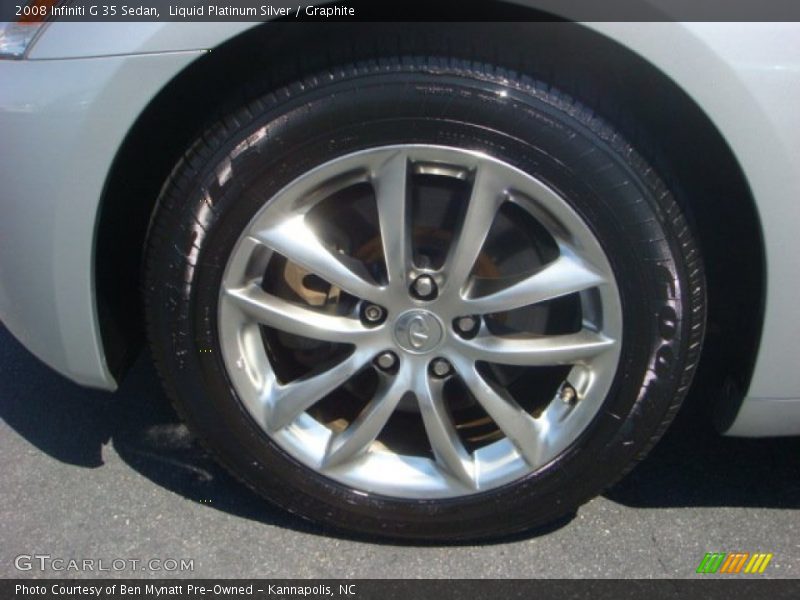 Liquid Platinum Silver / Graphite 2008 Infiniti G 35 Sedan