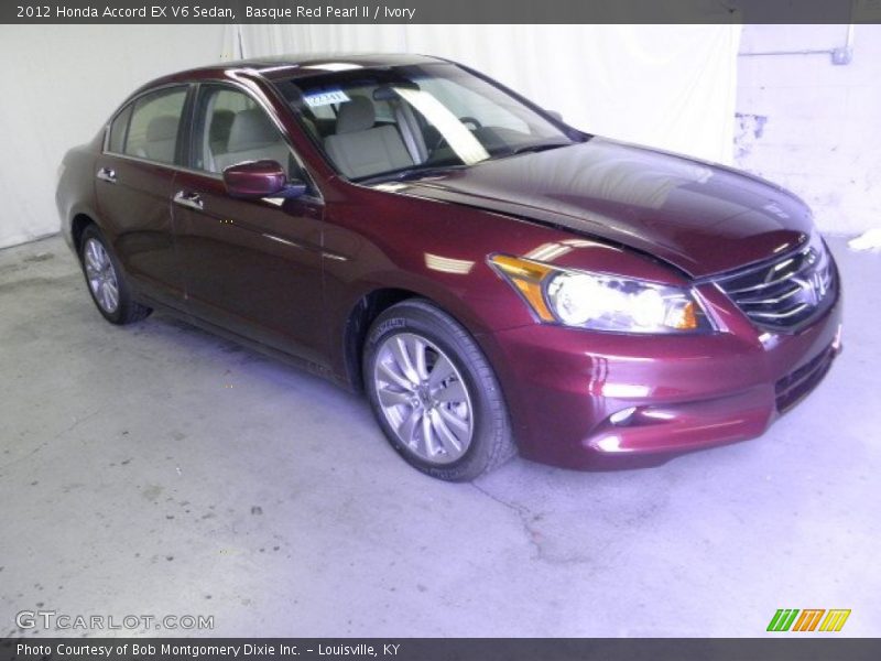 Basque Red Pearl II / Ivory 2012 Honda Accord EX V6 Sedan