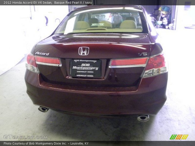 Basque Red Pearl II / Ivory 2012 Honda Accord EX V6 Sedan