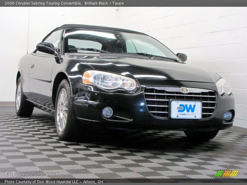 Brilliant Black / Taupe 2006 Chrysler Sebring Touring Convertible