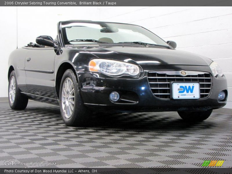 Brilliant Black / Taupe 2006 Chrysler Sebring Touring Convertible