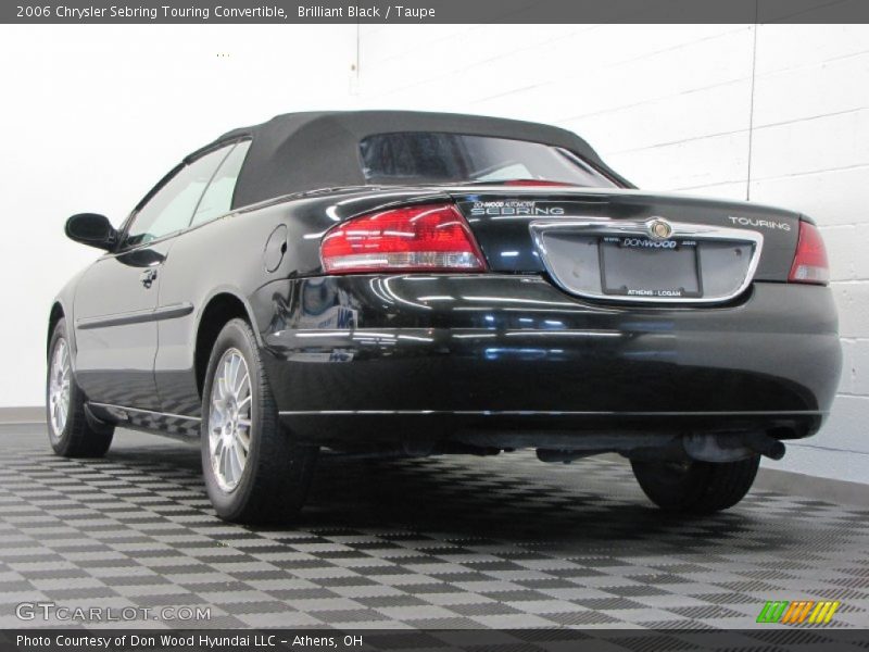 Brilliant Black / Taupe 2006 Chrysler Sebring Touring Convertible
