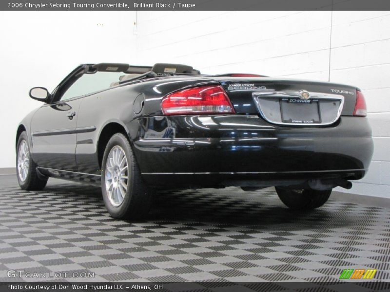 Brilliant Black / Taupe 2006 Chrysler Sebring Touring Convertible