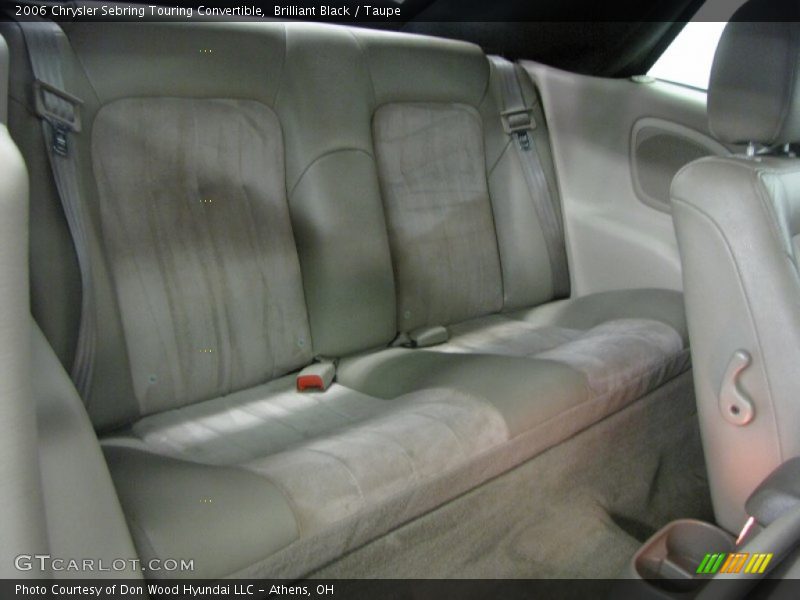 Rear Seat of 2006 Sebring Touring Convertible