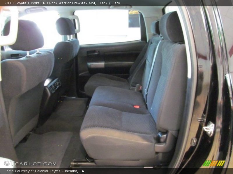 Rear Seat of 2010 Tundra TRD Rock Warrior CrewMax 4x4