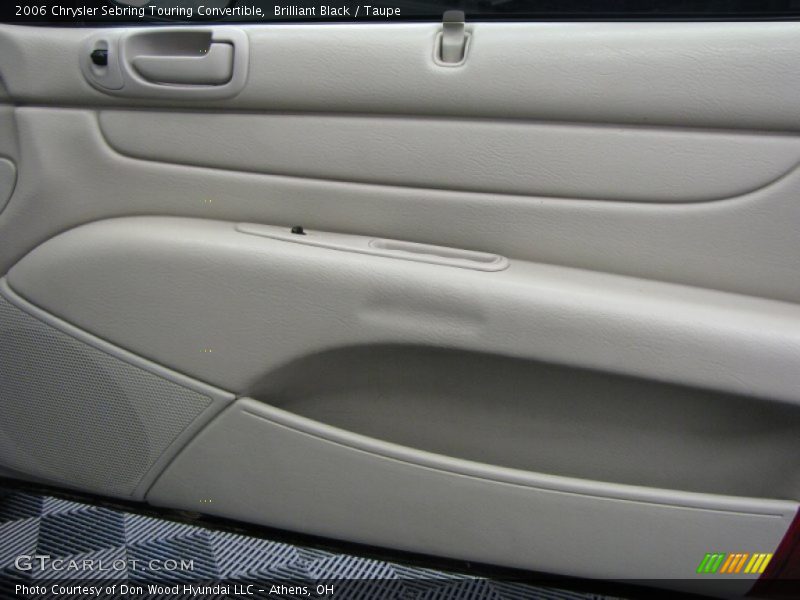 Brilliant Black / Taupe 2006 Chrysler Sebring Touring Convertible