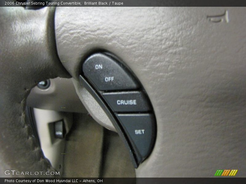 Controls of 2006 Sebring Touring Convertible