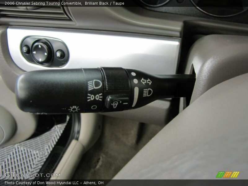 Controls of 2006 Sebring Touring Convertible