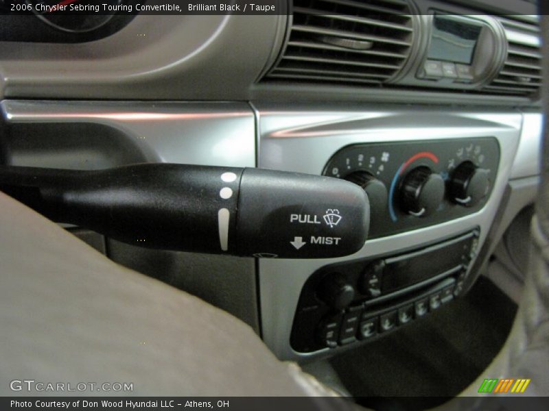 Controls of 2006 Sebring Touring Convertible