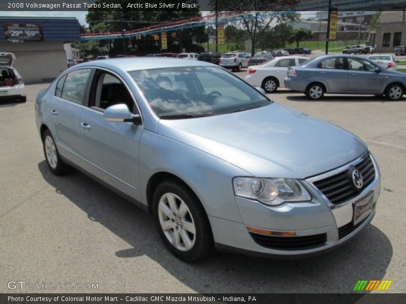 Arctic Blue Silver / Black 2008 Volkswagen Passat Turbo Sedan