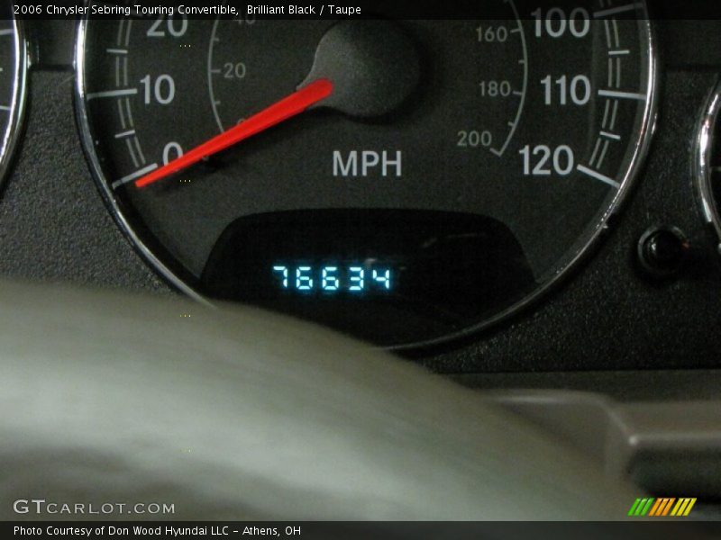 Brilliant Black / Taupe 2006 Chrysler Sebring Touring Convertible