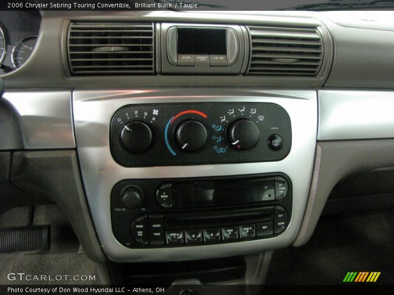 Controls of 2006 Sebring Touring Convertible